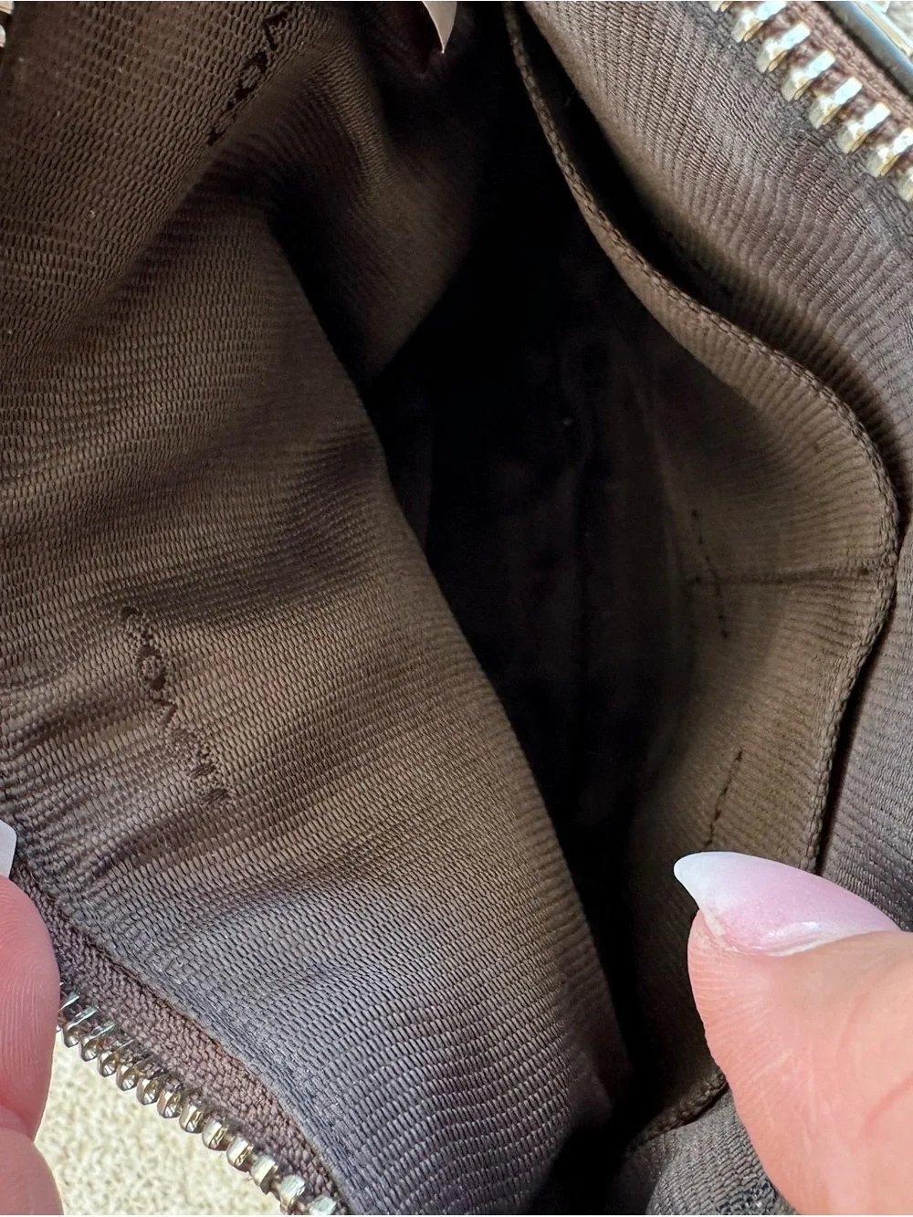 Coac Brown Signature Canvas Messenger Bag